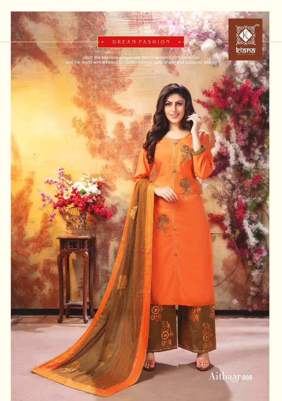Kiana Aitbaar Vol-2 Gold Foil Print Kurti Sets Kiana Aitbaar Vol-2 Gold Foil Print Kurti Sets